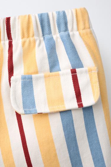 SHORT À RAYURES - Multicolore de Zara - Image 3