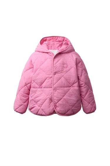 Zara WATER REPELLENT PUFFER JACKET - Pink