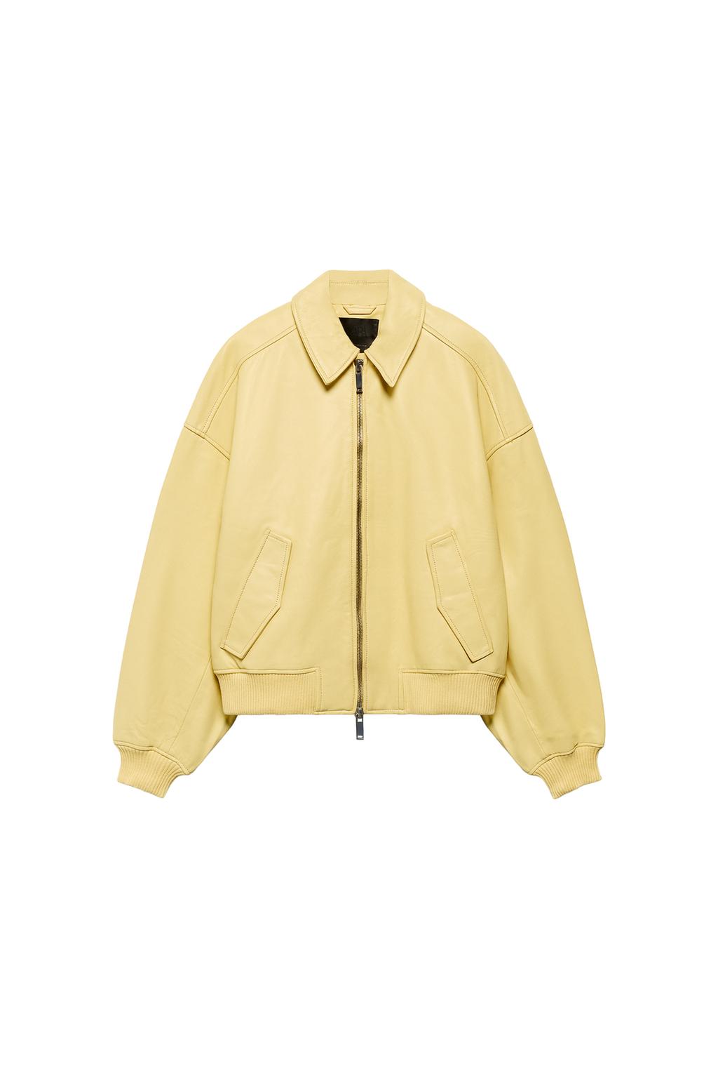 100% LEATHER BOMBER JACKET - image 3