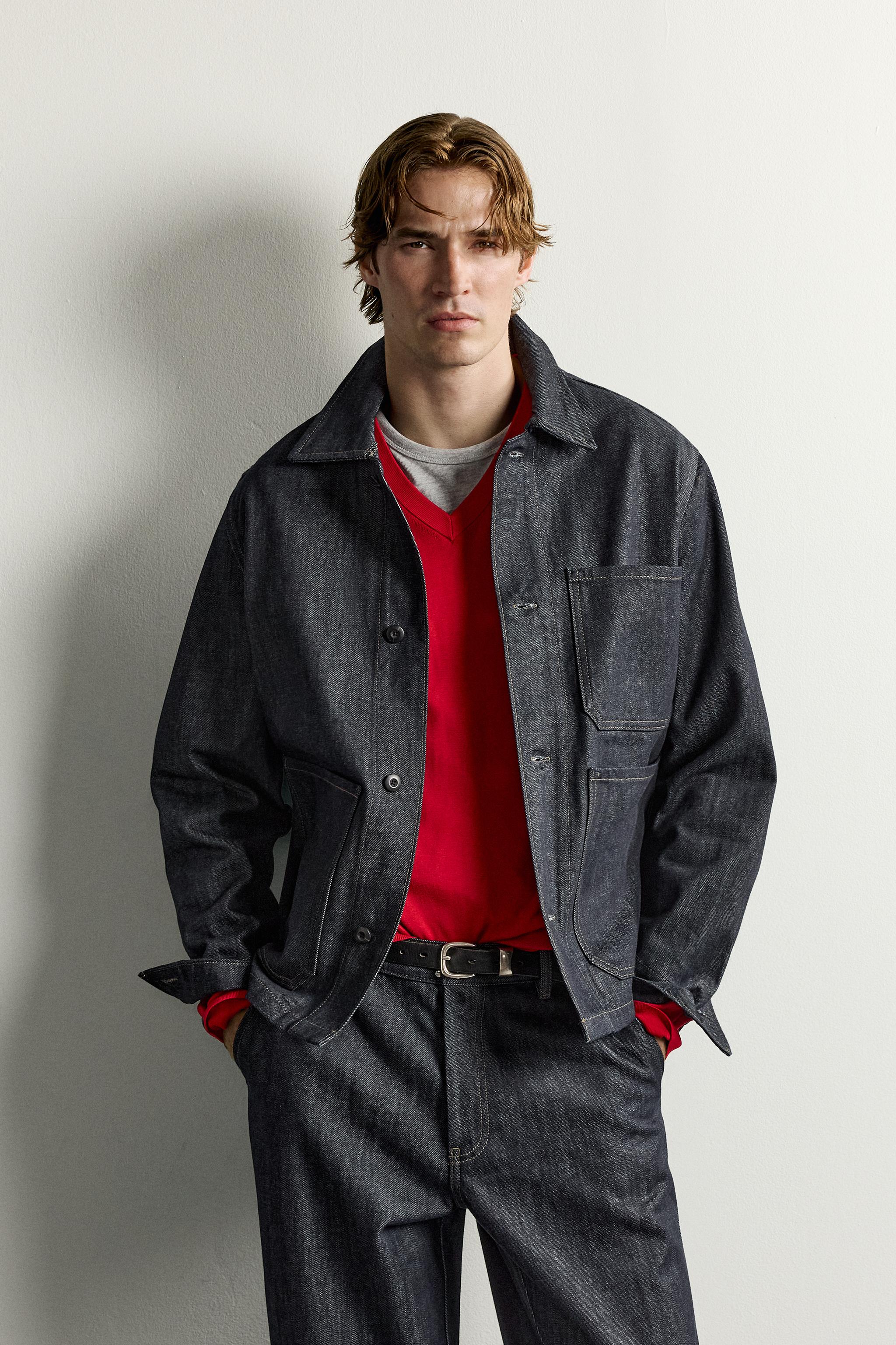 POCKET DENIM OVERSHIRT