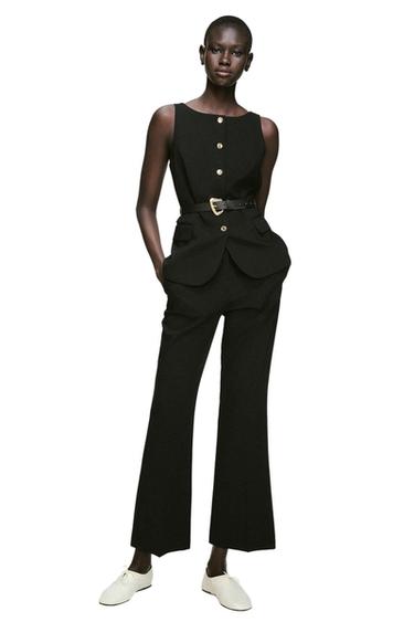 FLARE TROUSERS - Black by Zara