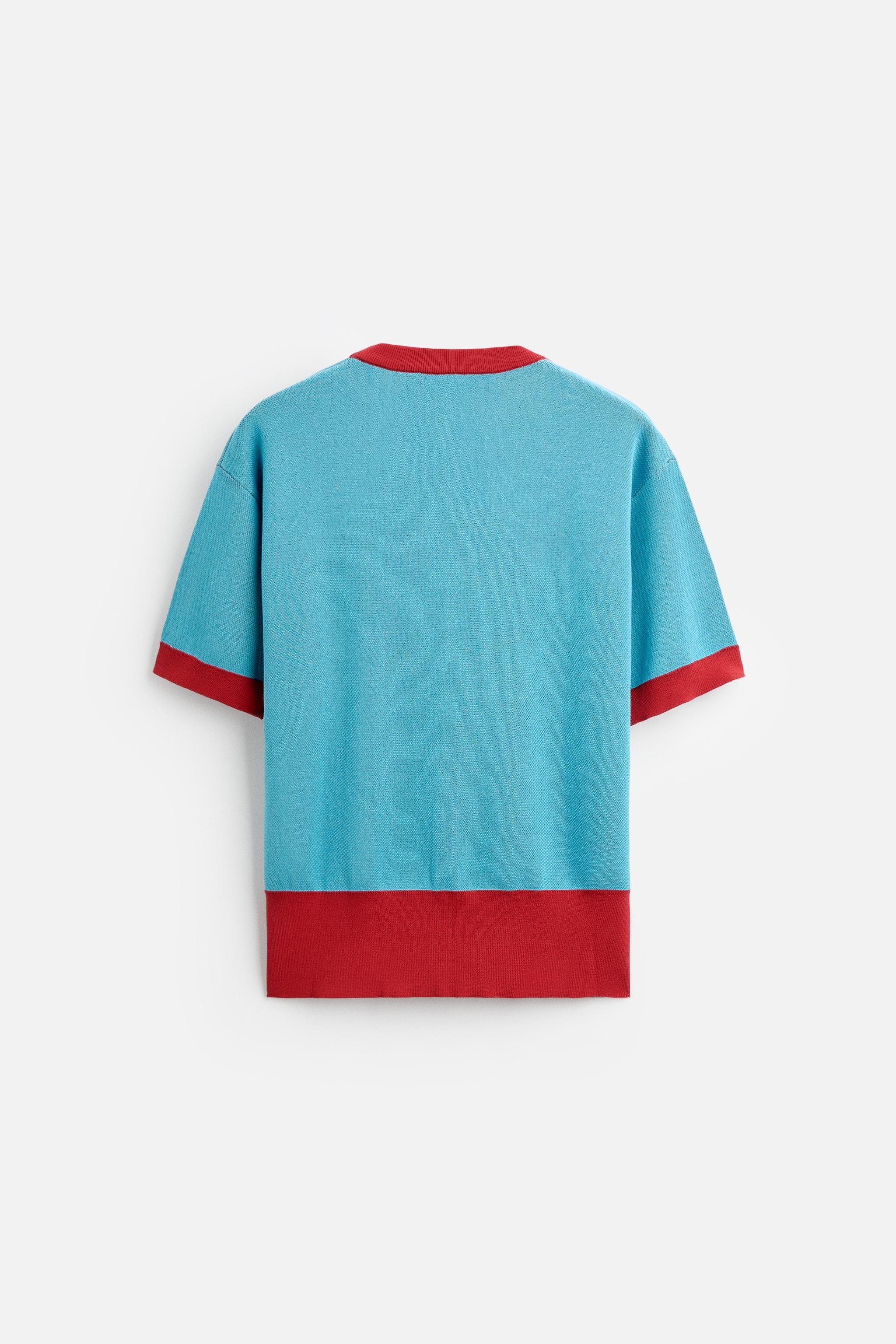 JACQUARD KNIT ELEPHANT T-SHIRT X HARRY LAMBERT - Blue | ZARA
