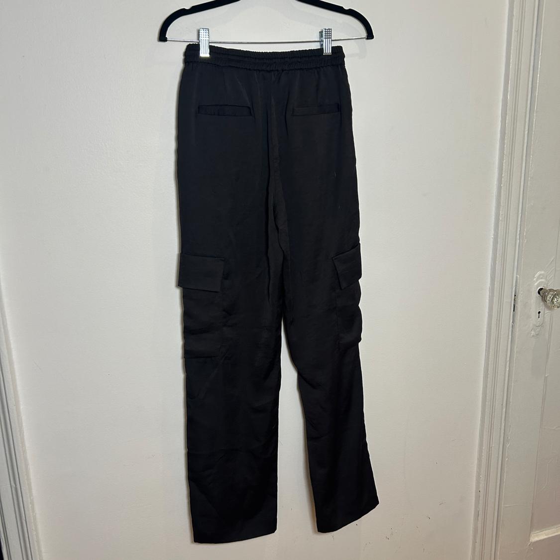 SATIN EFFECT CARGO PANTS - Image 6