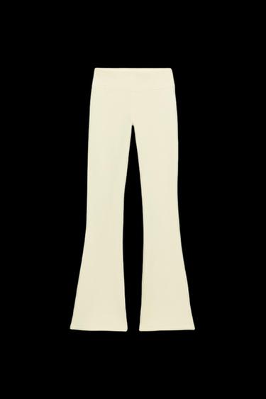 FLARE-HOSE AUS FELPA - Gelb von Zara - Bild 0