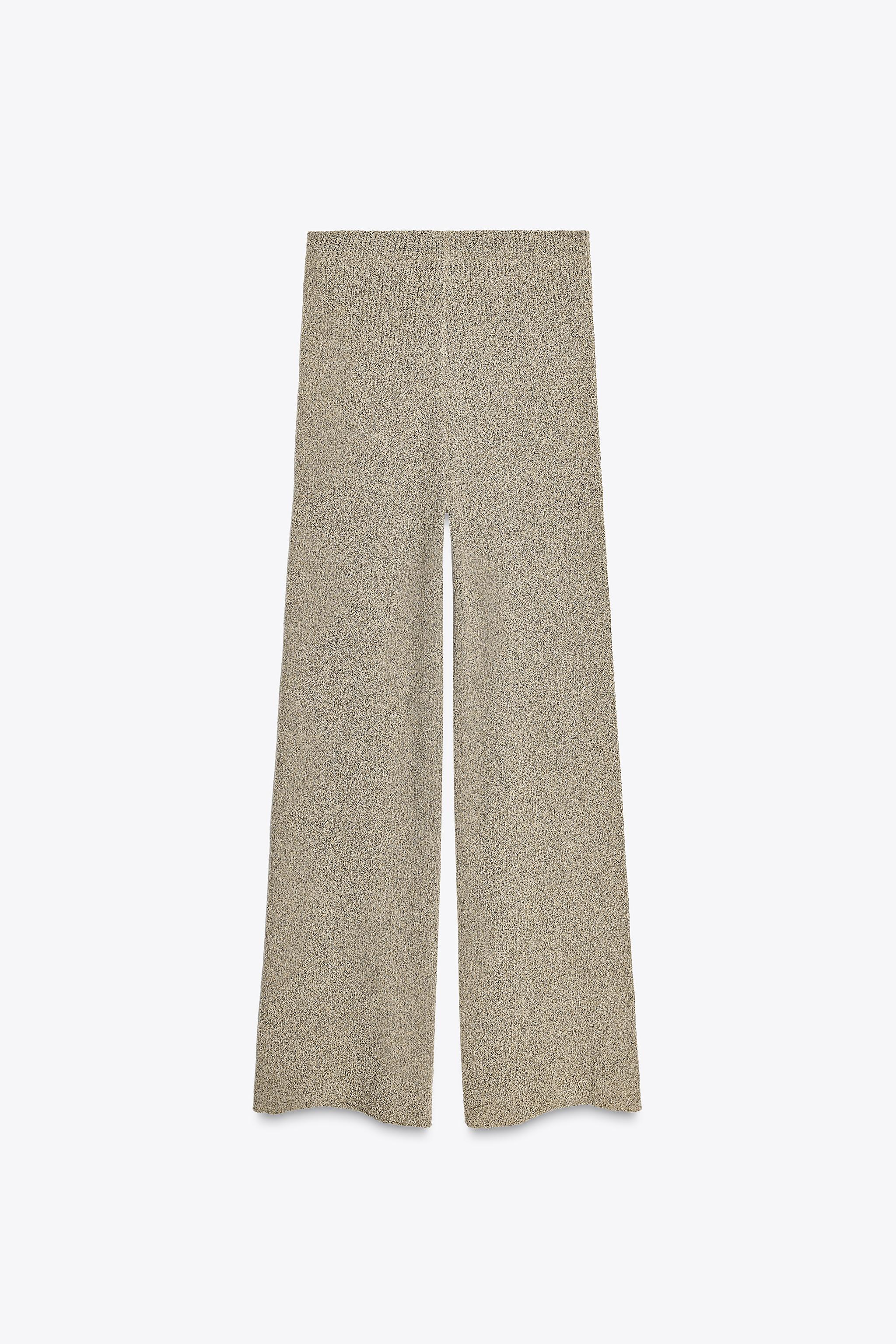 ☆ドイツ発*ZARA*新作*テクスチャーワイドレッグパンツ/TR☆ ☆ドイツ発*ZARA*新作*テクスチャーワイドレッグパンツ/E