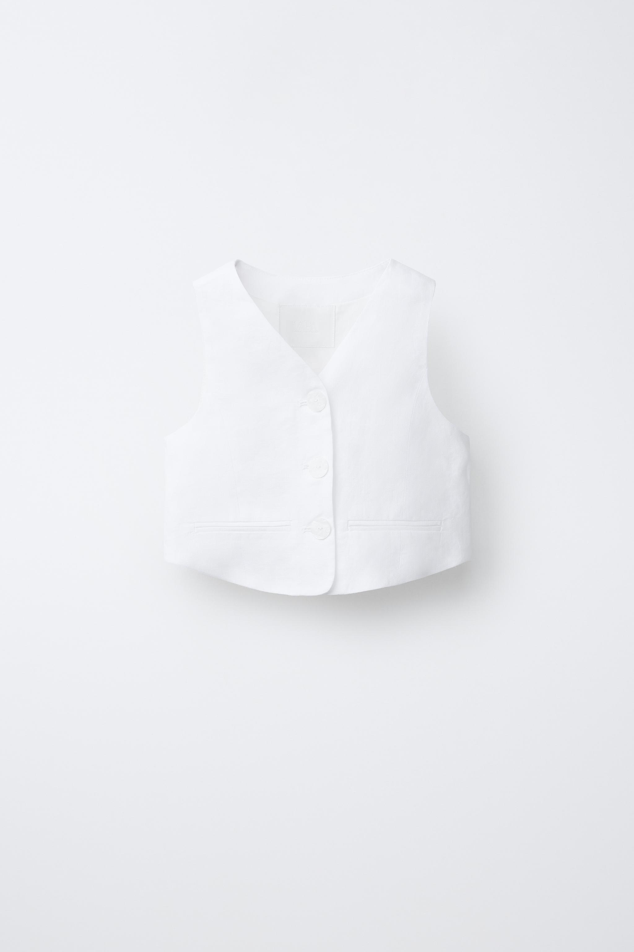 GILET 100 % LIN