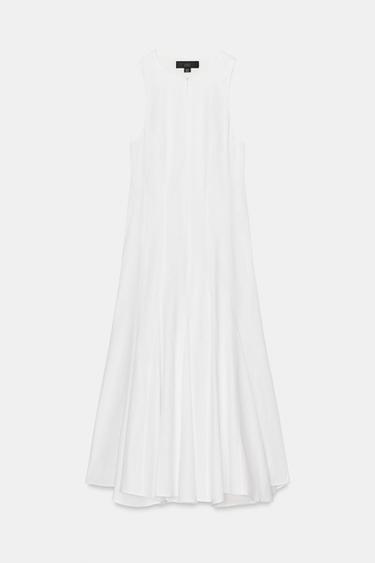GODET MIDI DRESS - White by Zara