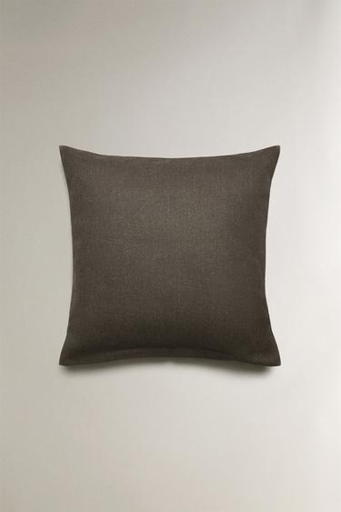PLAIN CUSHION COVER - Khaki by Zara - Image 1