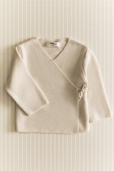 VESTE ENFANT AJOURÉE - Beige clair de Zara - Image 5