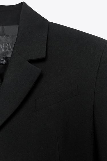 ZW COLLECTION TAILORED BUTTON BLAZER - Black by Zara