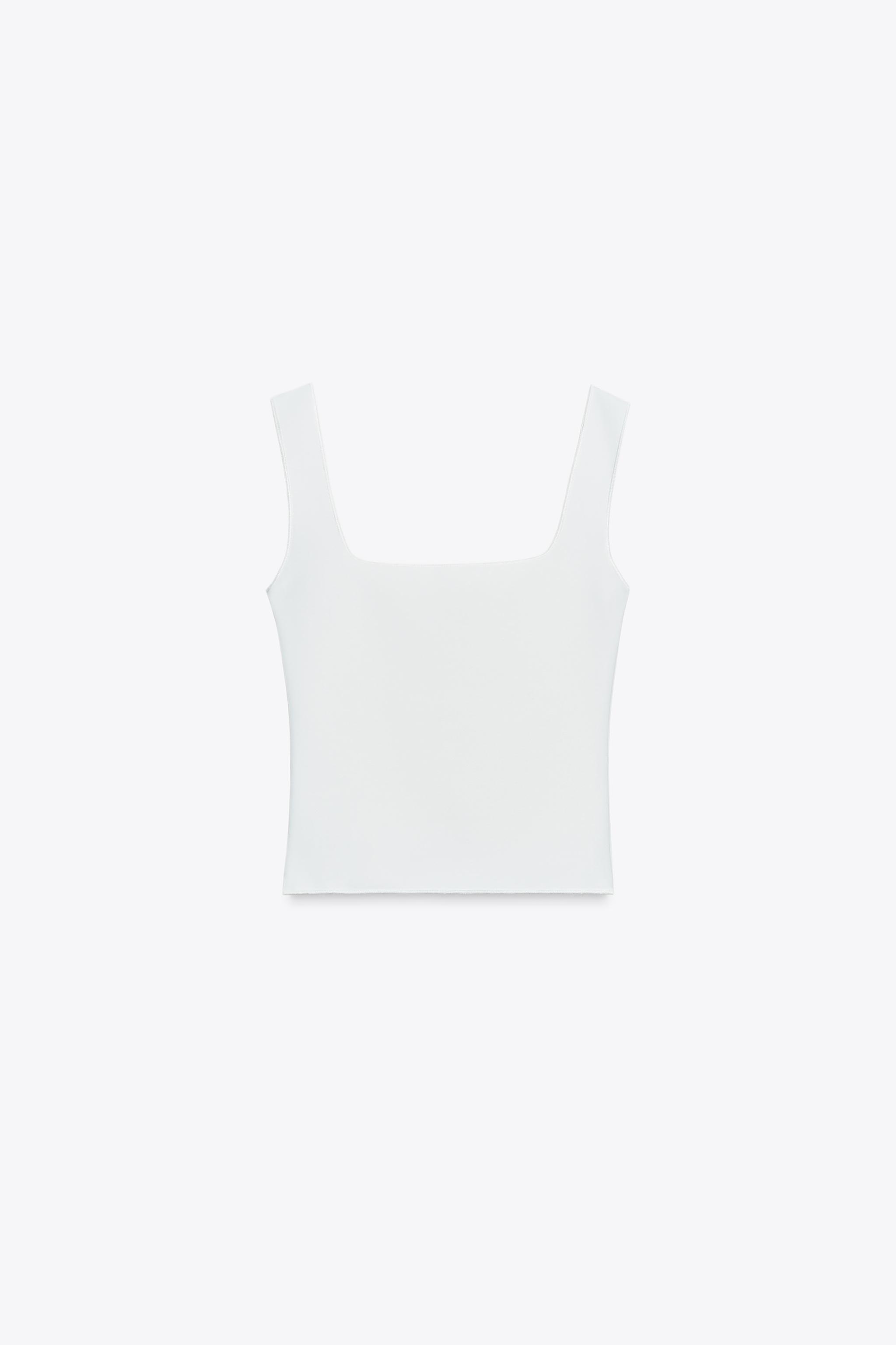 TOP STRETCH BRODERIES FLEURS