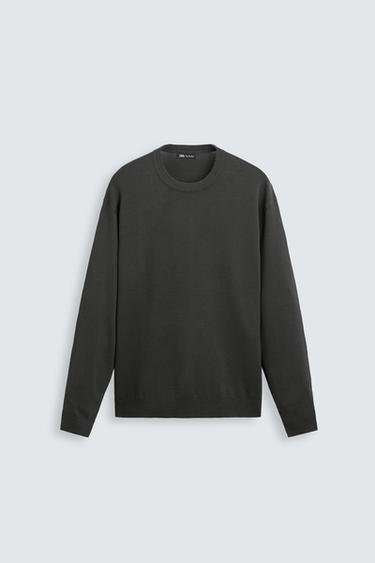 JERSEY MEZCLA VISCOSA BÁSICO - Gris antracita de Zara