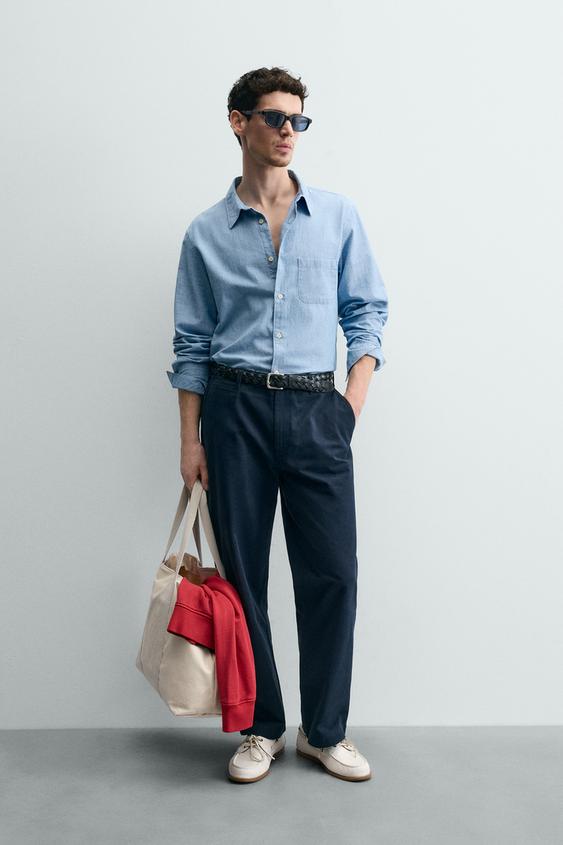 REGULAR FIT CHAMBRAY SHIRT from Zara - $79.90