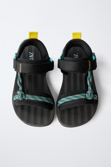 ROPE DETAIL TECHNICAL SANDALS - Black by Zara - Image 3