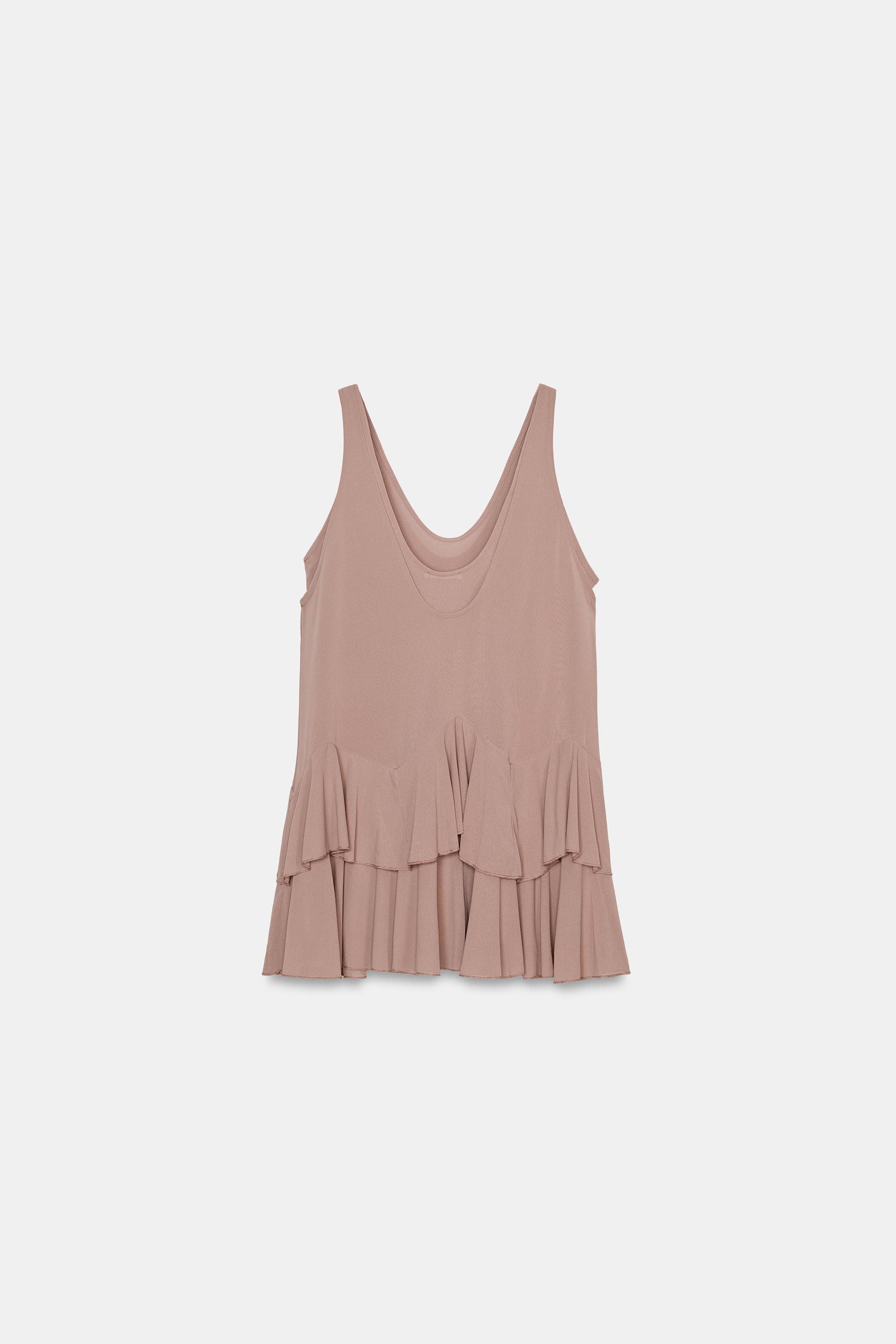RUFFLED SHORT DRESS