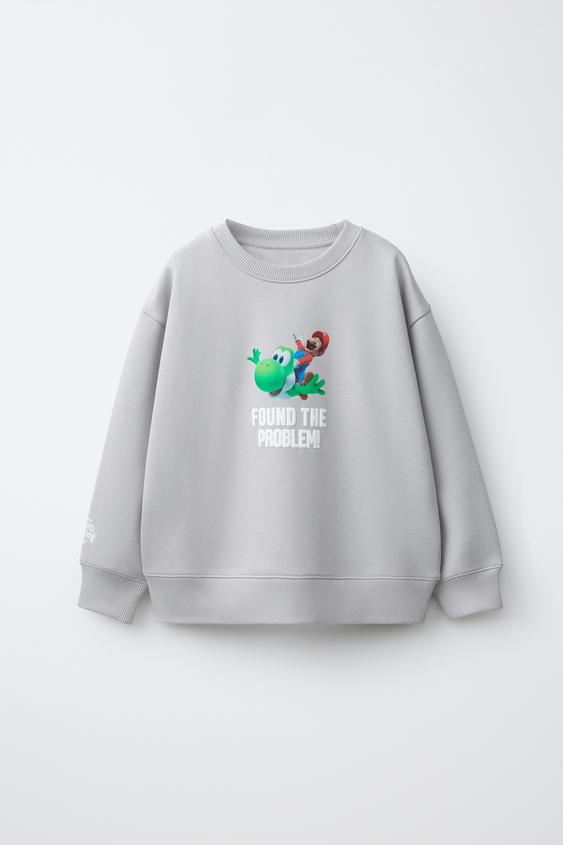 MARIO BROS ™ © NINTENDO PRINT SWEATSHIRT - Ecru by Zara - Image 0