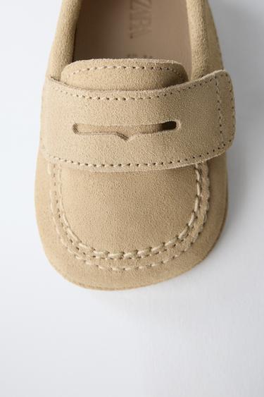 LEATHER LOAFERS - Sand Brown by Zara - Image 5