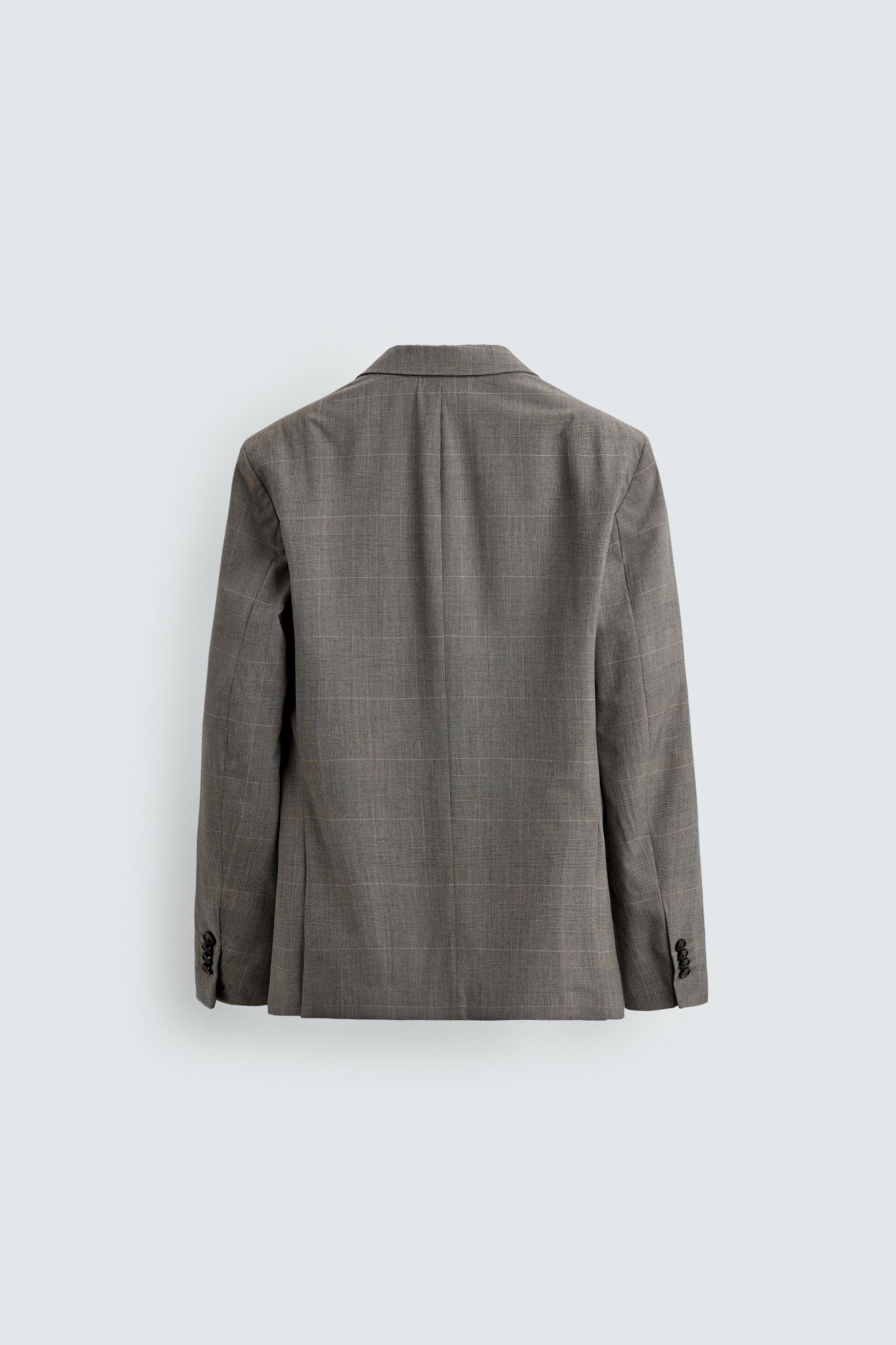 PLAID SUIT BLAZER
