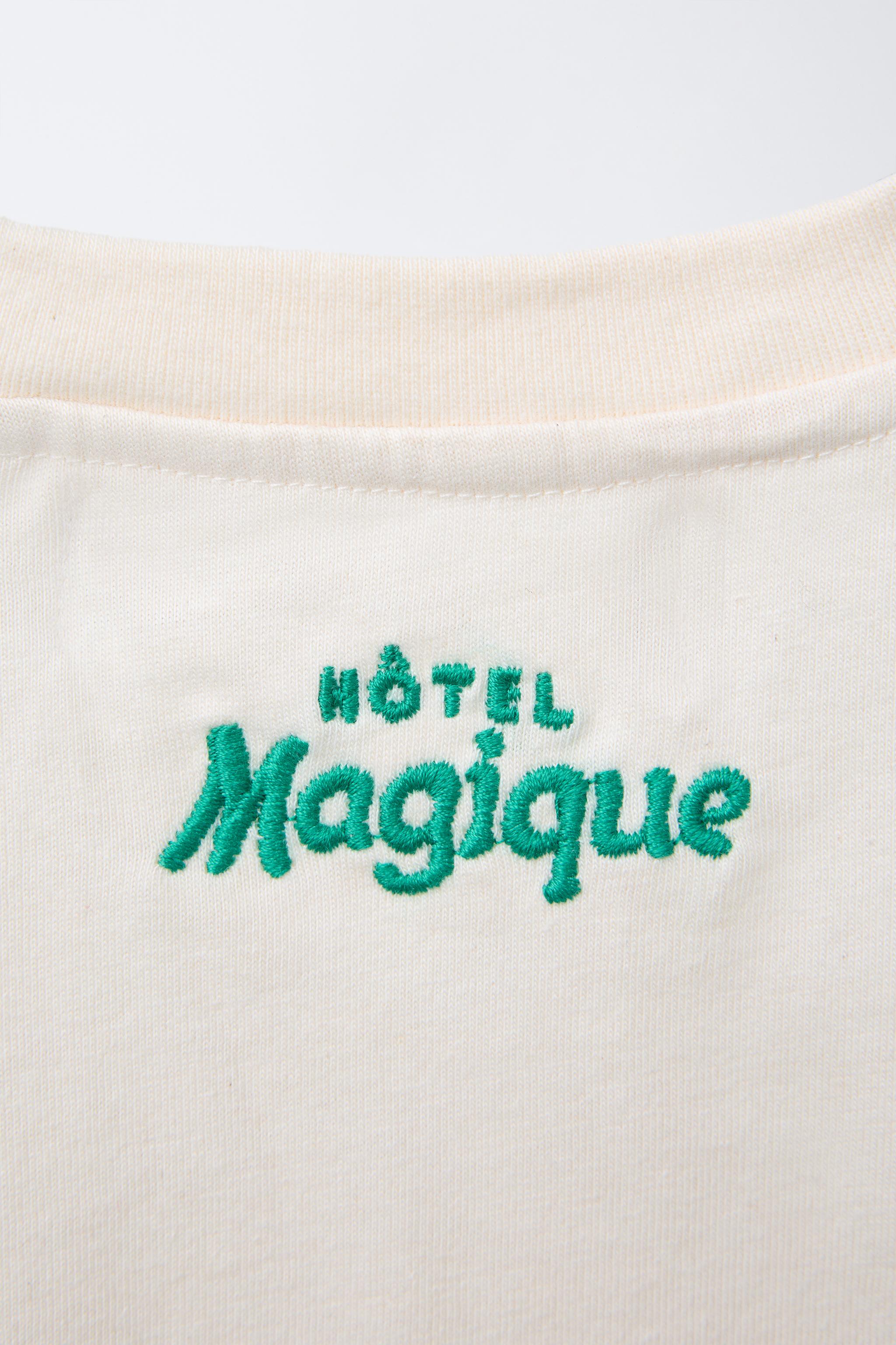 HÔTEL MAGIQUE © X ZARA PRINTED T-SHIRT Ecru ZARA Australia