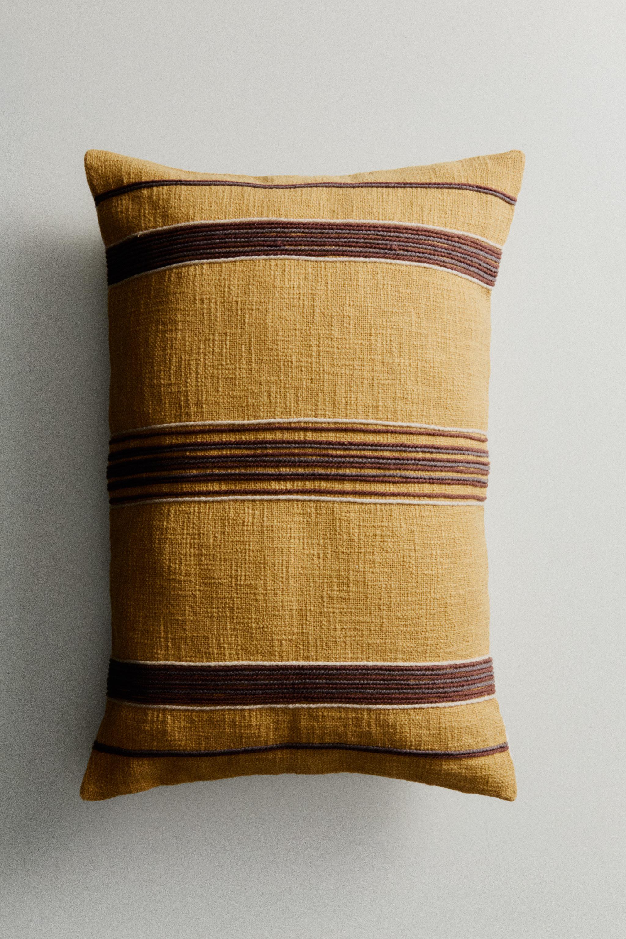 HOUSSE DE COUSSIN RAYURES