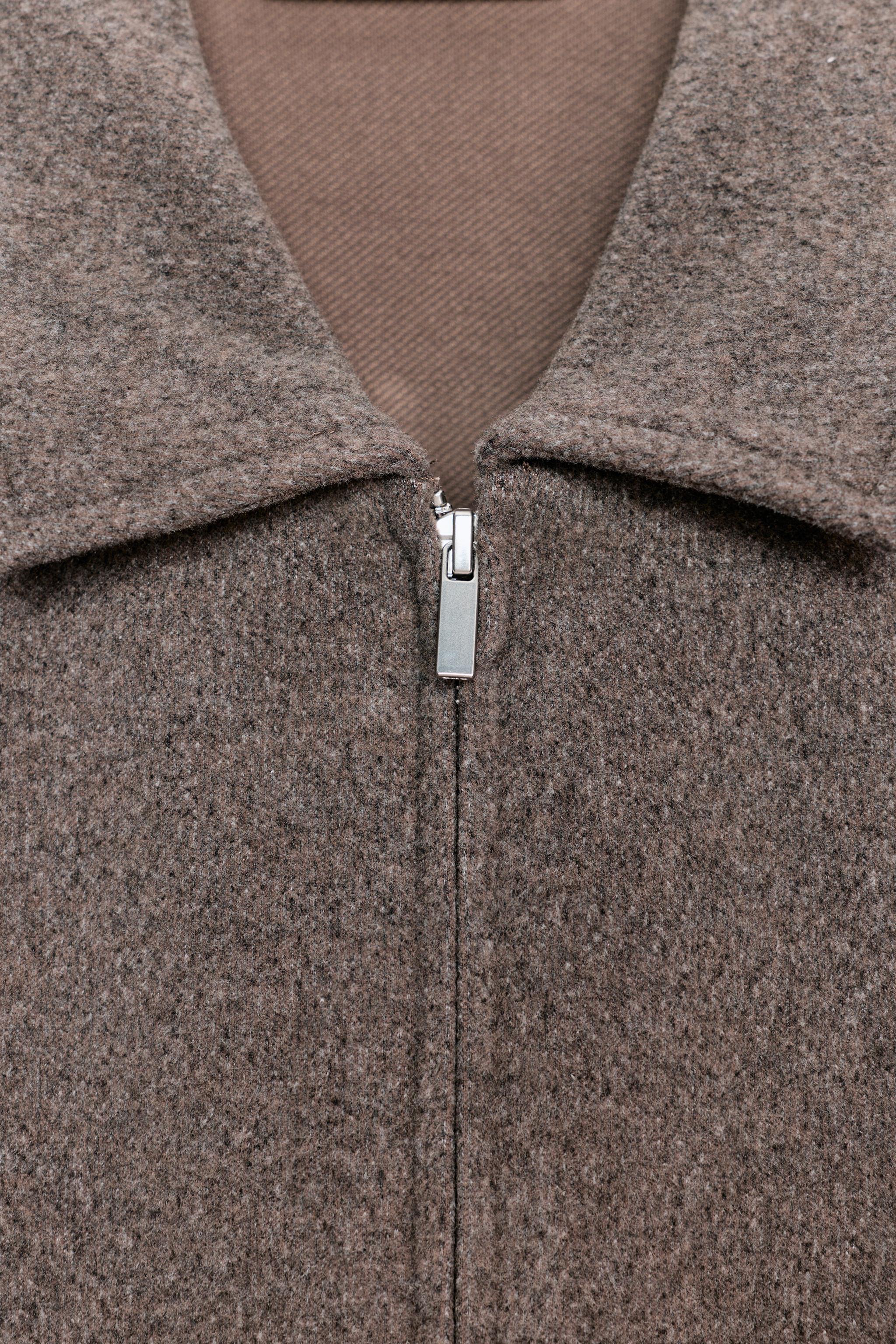SOFT SHORT SLEEVE JACKET - Mink | ZARA United States