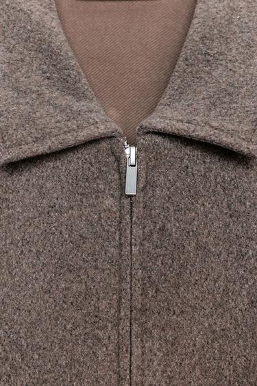CARDIGAN DOUX À MANCHES COURTES - Vison de Zara - Image 5