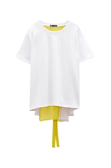 TOP WITH ORGANZA TRIM