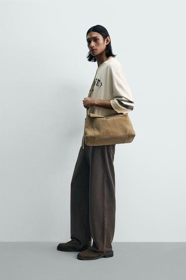 T-SHIRT COUPE BOXY EFFET DÉLAVÉ VINTAGE - Écru de Zara - Image 3