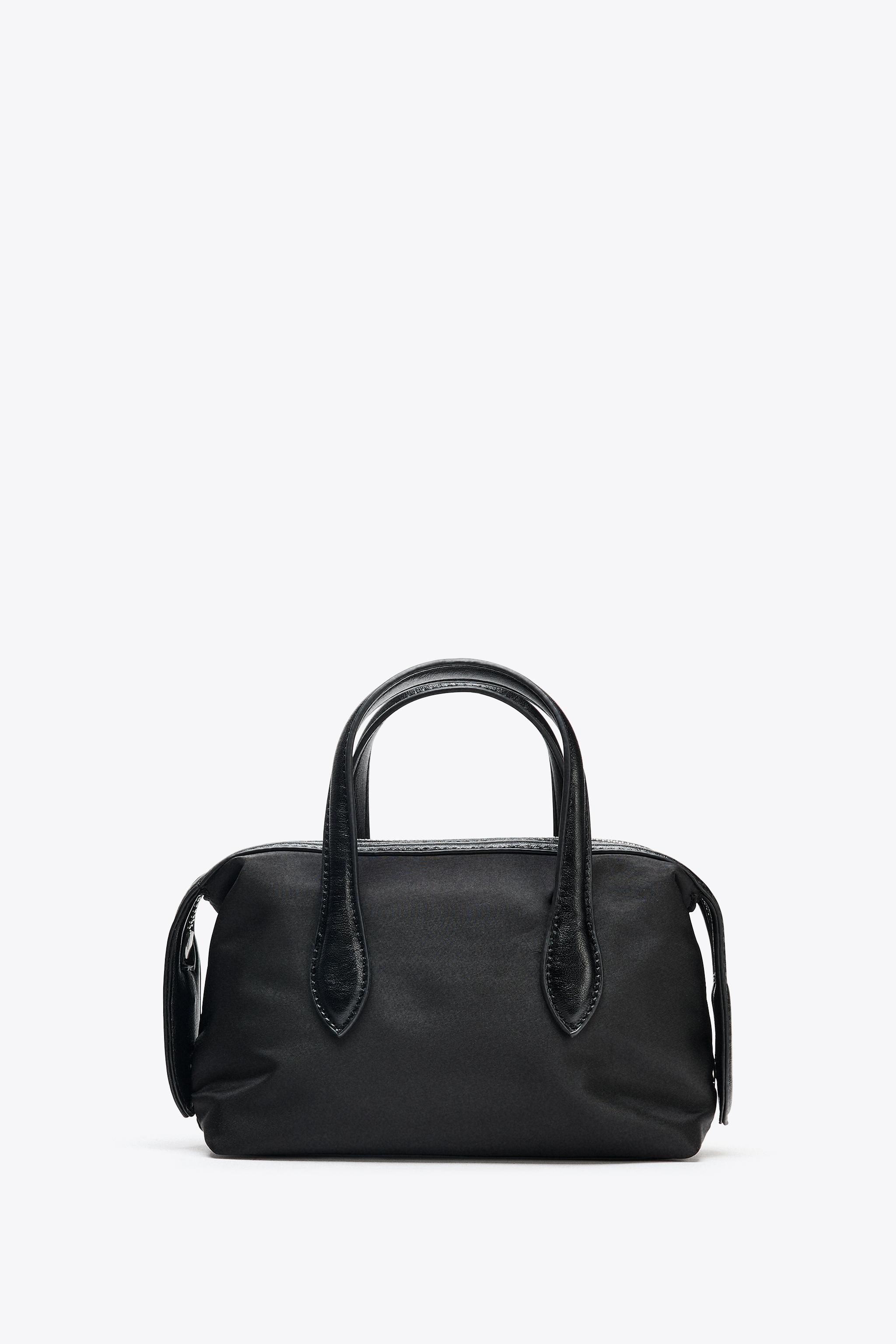 BOLSA MINI CITY NYLON - Preto | ZARA Brasil