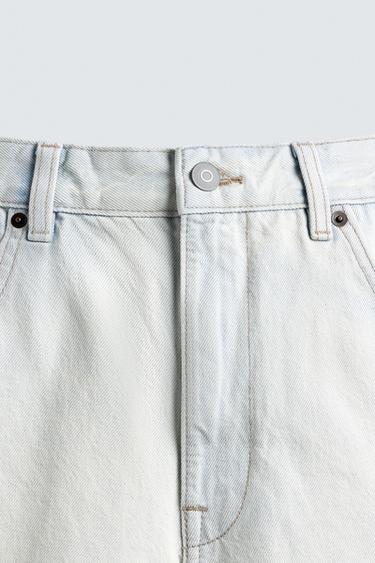 REGULAR FIT DENIM SHORTS - Sky blue by Zara - Image 7
