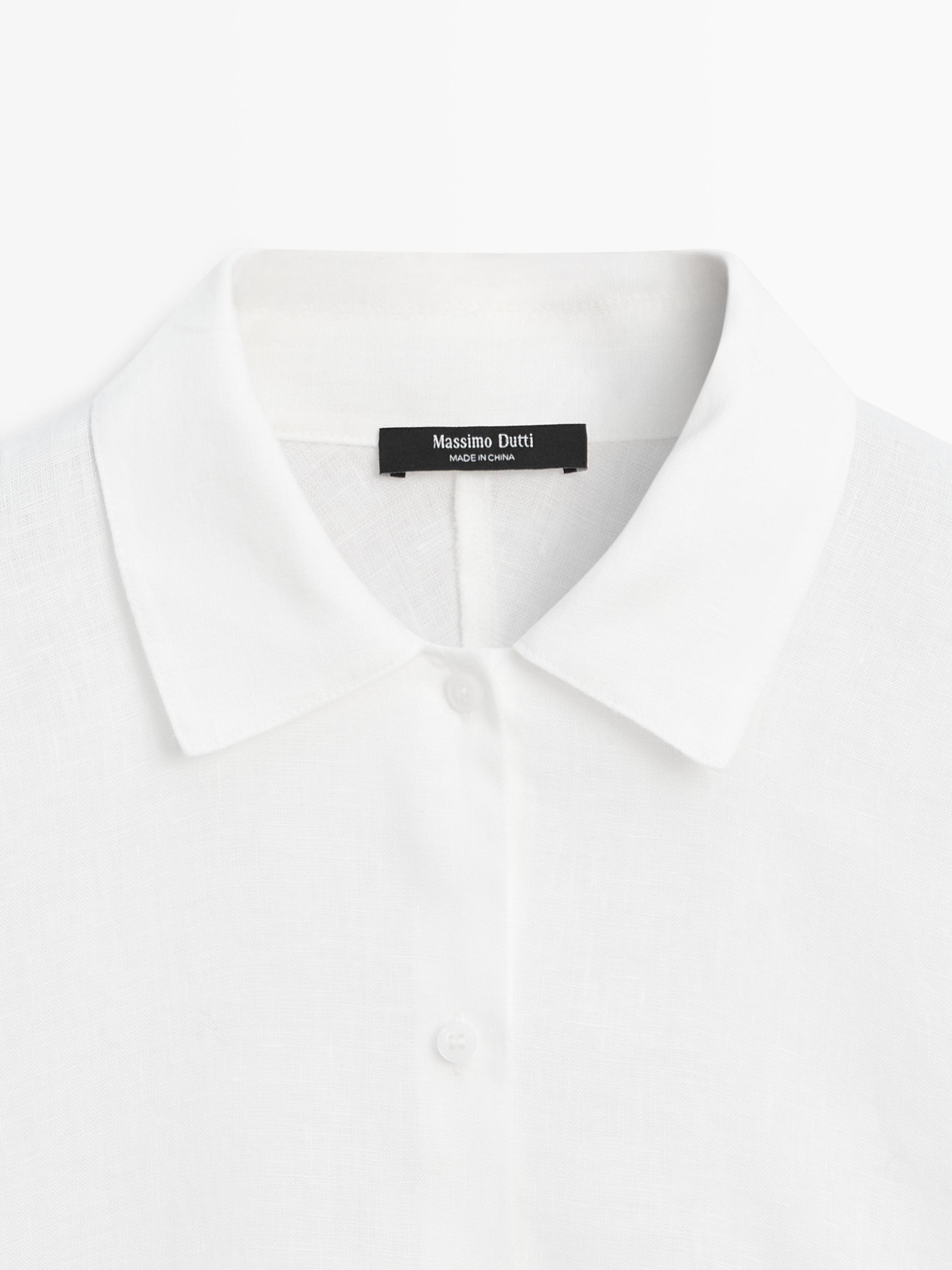 Chemise manches courtes 100 % lin