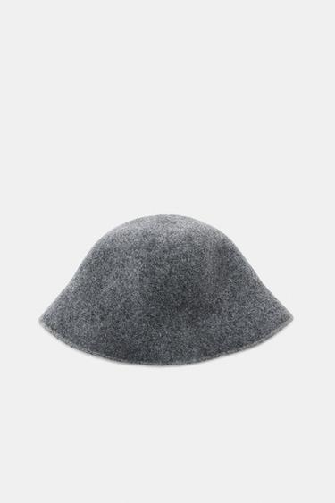 CONTRAST WOOL BEANIE - Grey by Zara