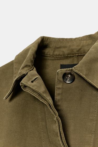 ZW COLLECTION POCKET JACKET - Khaki by Zara - Image 4