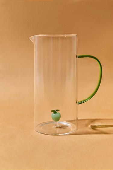 GLASS JUG WITH APPLE HANDLE -  by Zara