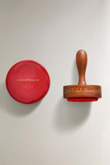 SET OF CHRISTMAS LABEL STAMPS - Multicoloured by Zara