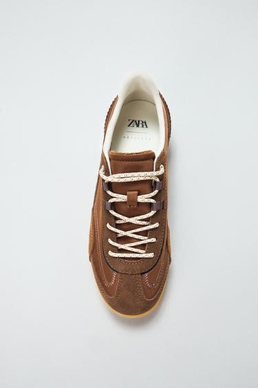 ZAPATILLA COMBINADAS - Marrón de Zara
