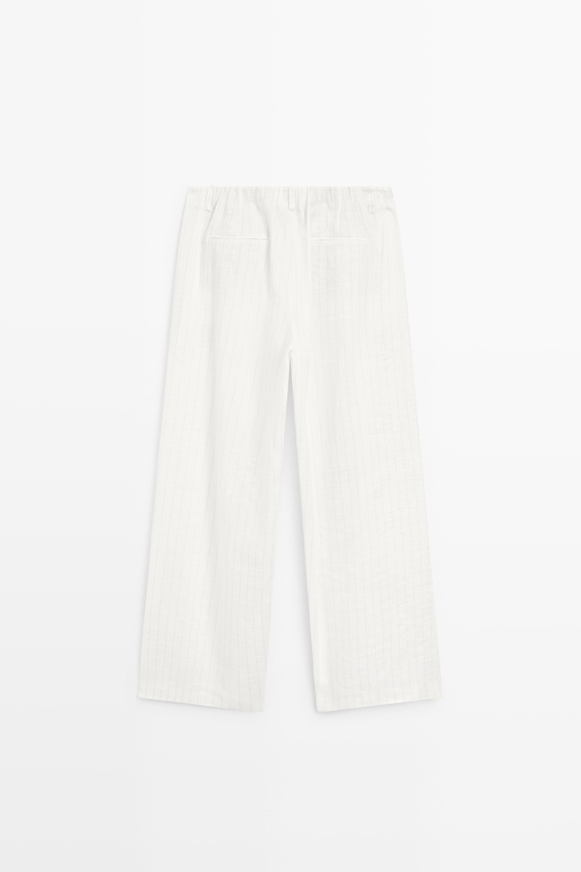 Striped pleated flowing pants - STUDIO