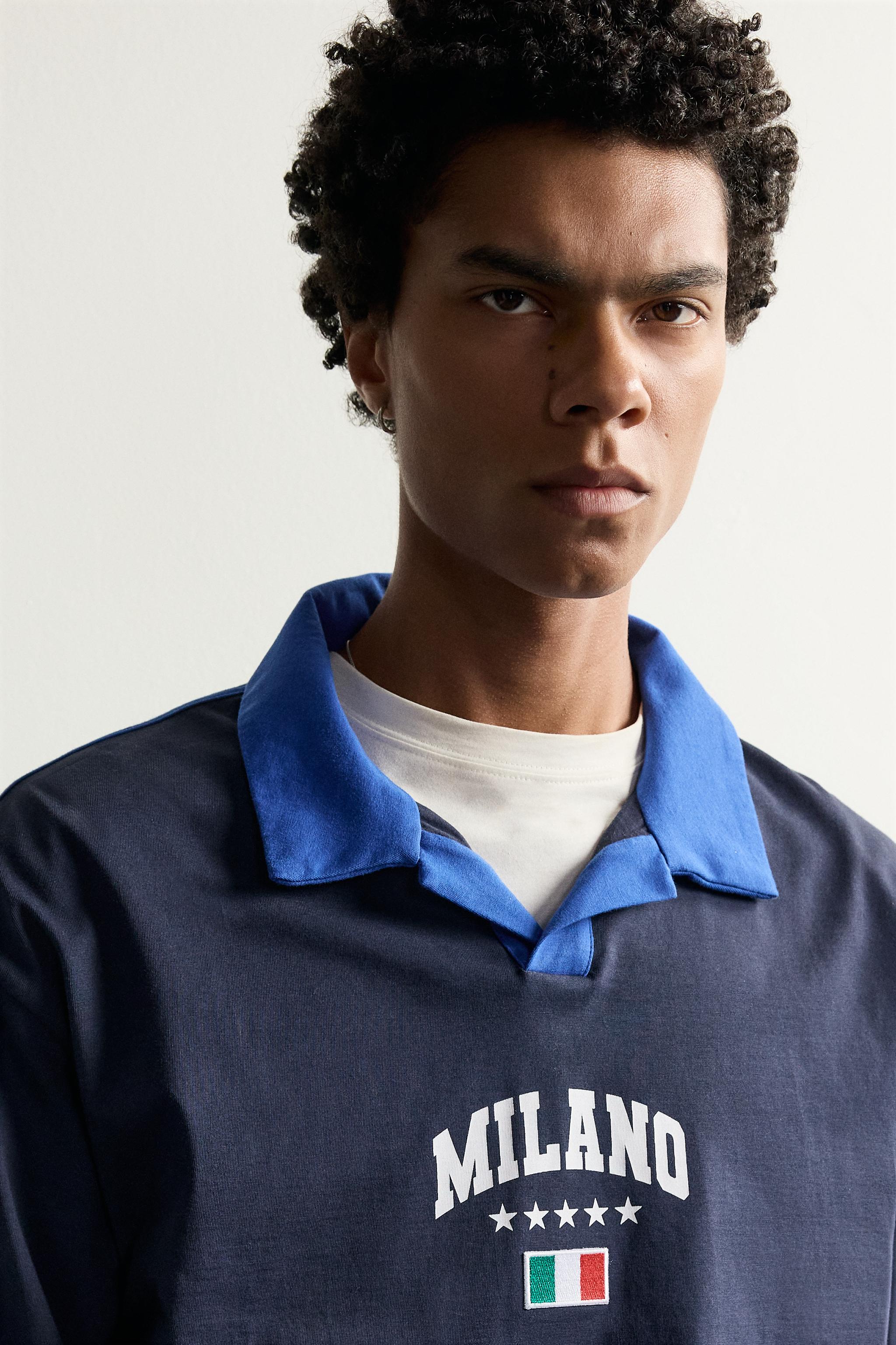 RELAXED FIT FLAG POLO SHIRT