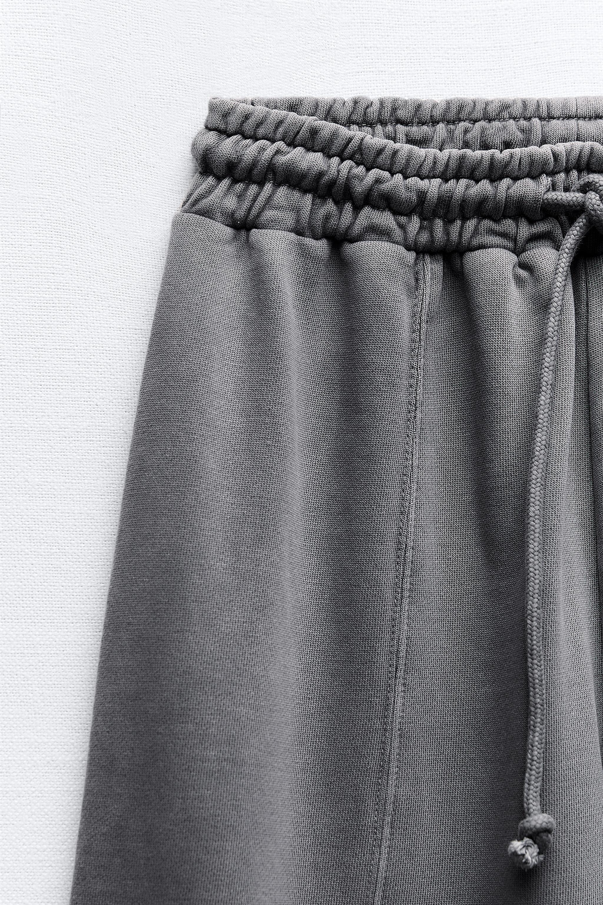 ZARA BLACK WIDE Cropped Trouser Size Large BNWOT £16.99 - PicClick UK
