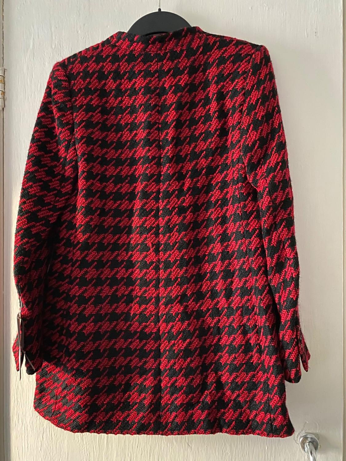 LONG HOUNDSTOOTH BLAZER - Image 3
