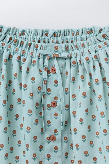 FLORAL PRINT SKIRT - Sea green by Zara - Image 2