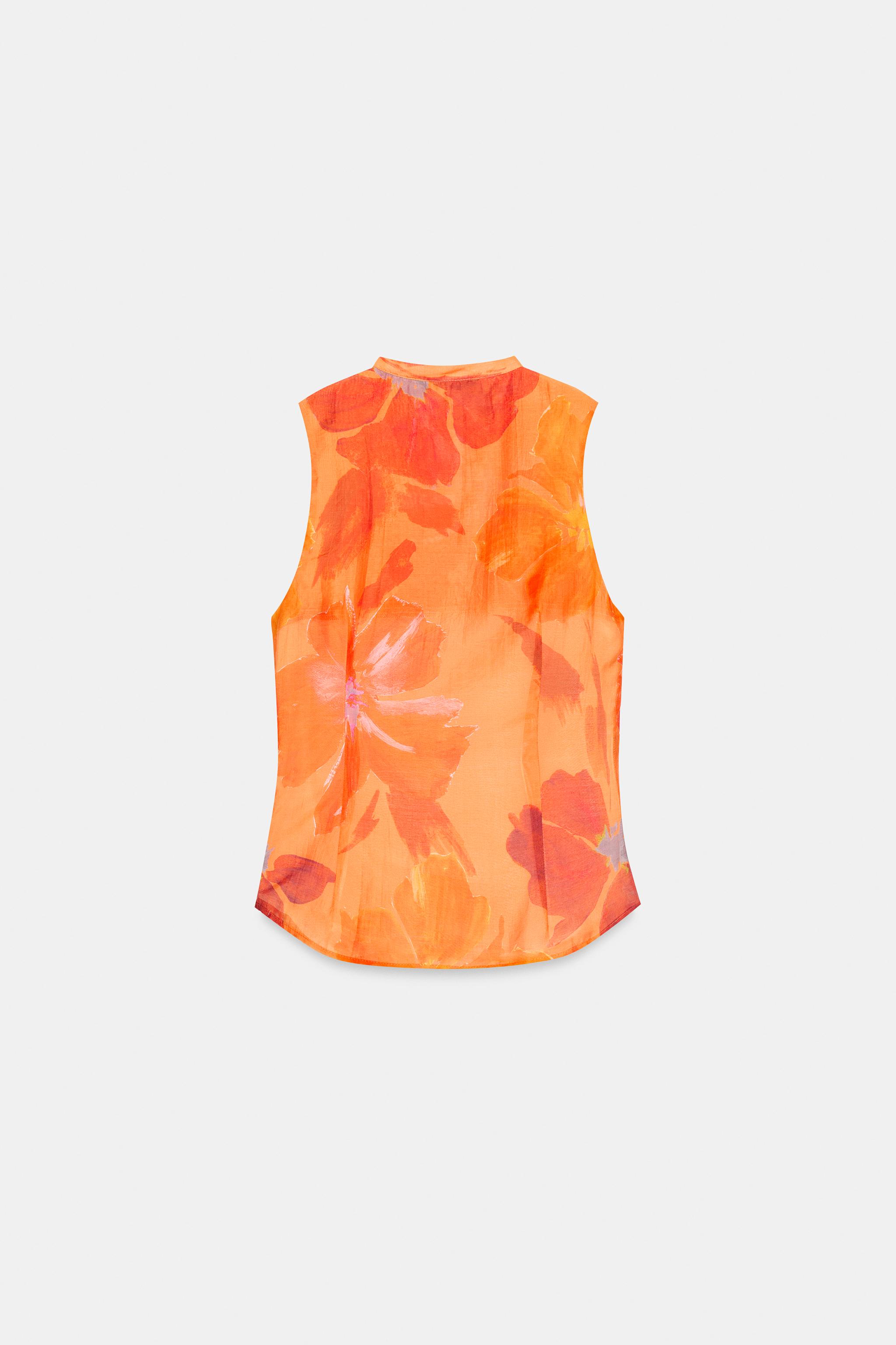 PRINTED TIE TOP