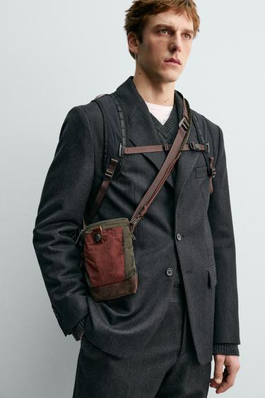 TECHNICAL CROSSBODY BAG WITH LEATHER DETAILS AARON LEVINE X ZARA - Multicoloured by Zara - Image 0