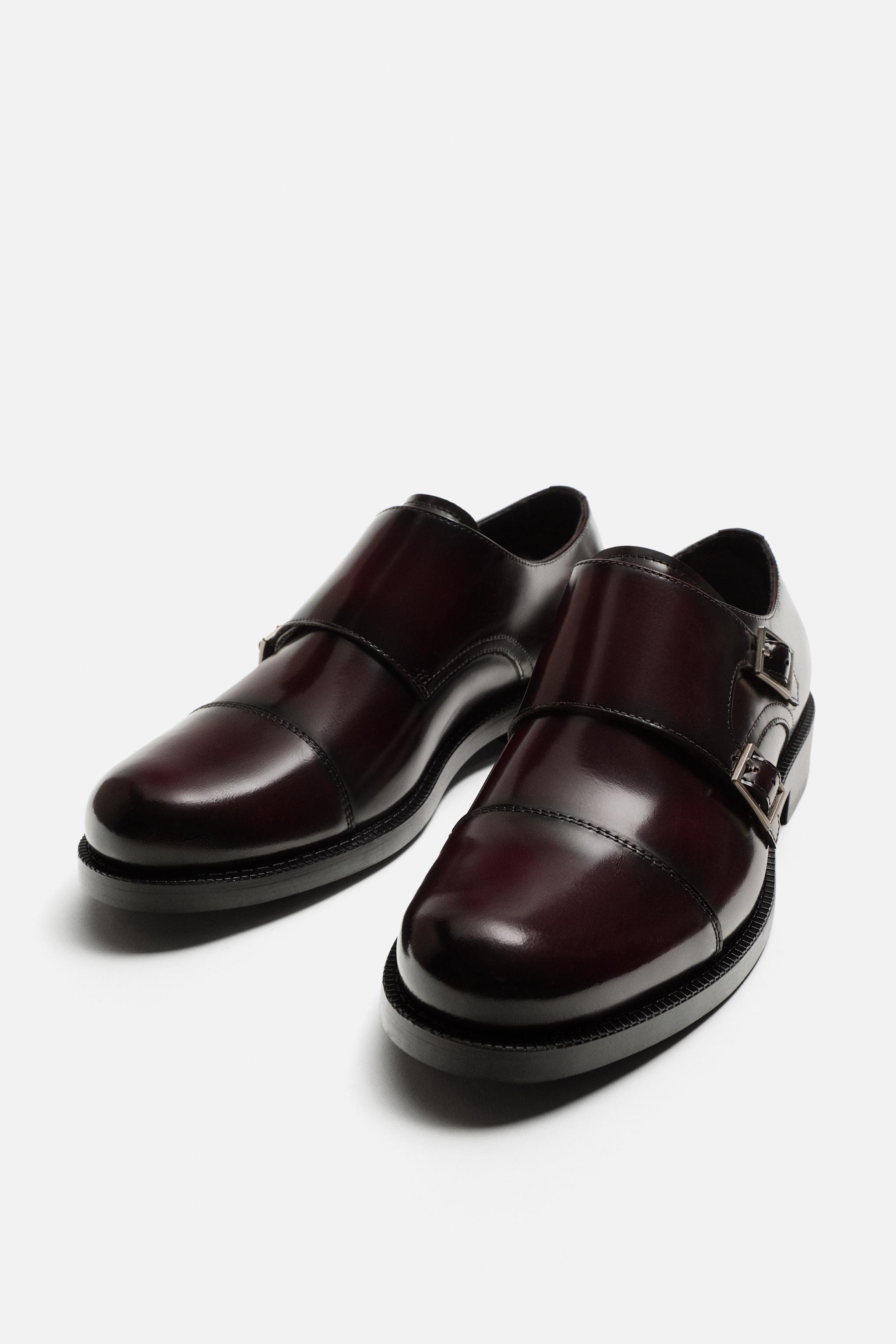 Double monk strap shoes zara on sale