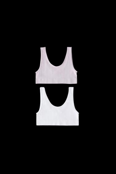 Zara 8-14 YEARS/ TWO-PACK OF SEAMLESS TOPS - Multicolored - Image 0
