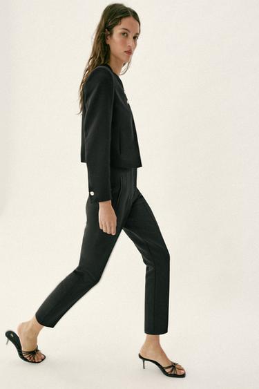 PANTALON TAILLE HAUTE - Noir de Zara - Image 3