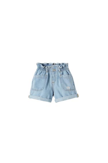 RIPPED DENIM SHORTS