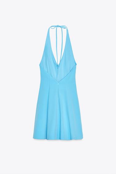 ROBE COURTE HALETER GODETS - Bleu de Zara - Image 2