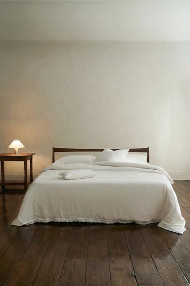 HOUSSE DE COUETTE LIN LAVÉ - Écru de Zara - Image 5