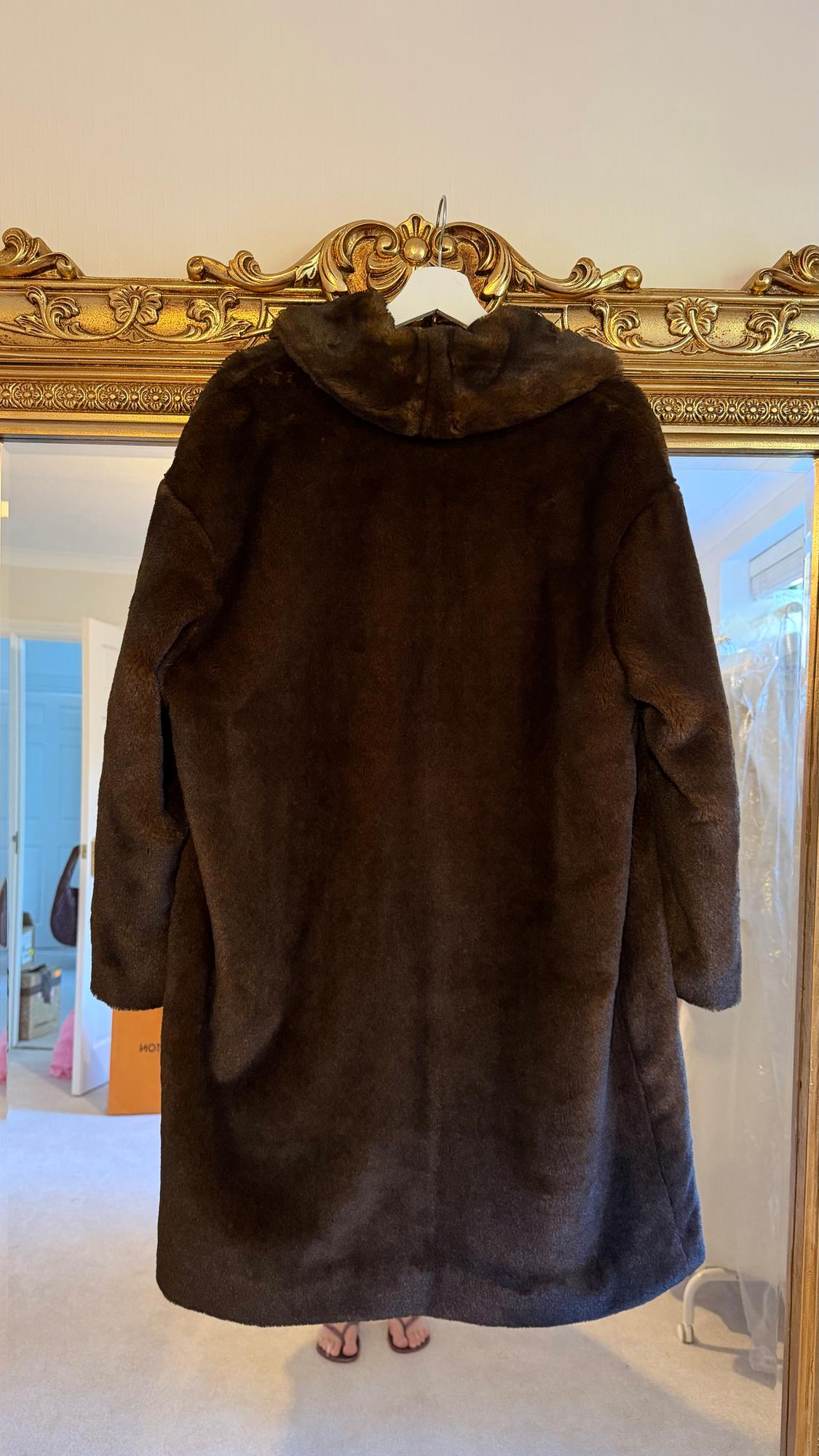 COAT WITH FAUX FUR - Image 2